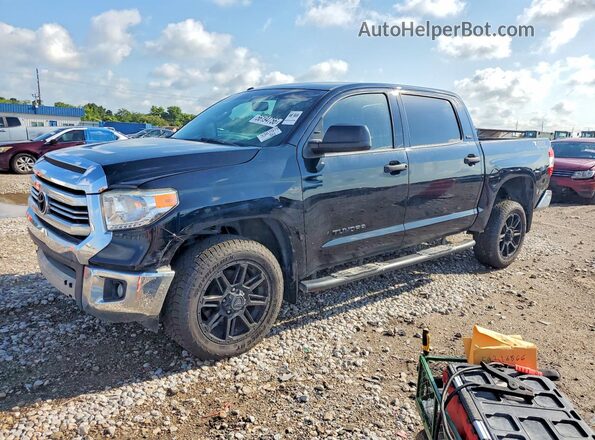 5TFEM5F19HX122141 2017 TOYOTA TUNDRA Black Trasero izquierdo