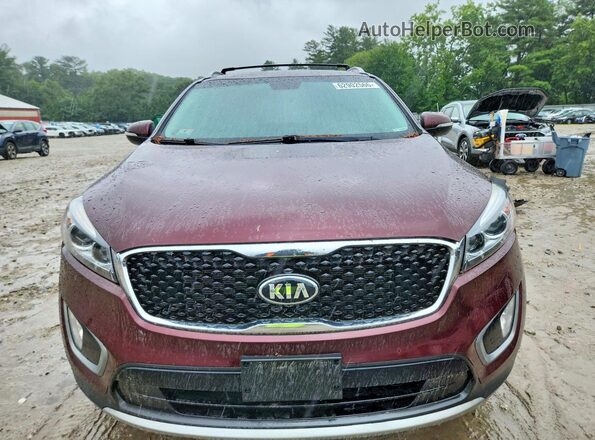 5XYPH4A5XGG186255 2016 KIA SORENTO Темно-бордовый Вид сзади