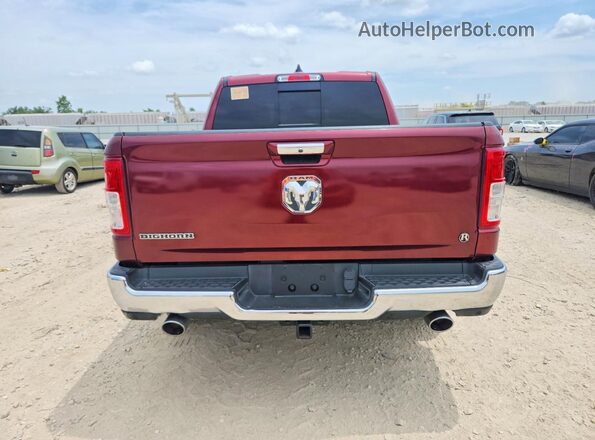 1C6RREFM6LN251043 2020 RAM 1500 Burgundy წინა სალონის ხედი
