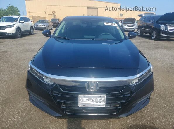 1HGCV1F1XKA128376 2019 HONDA ACCORD Черный Вид сзади