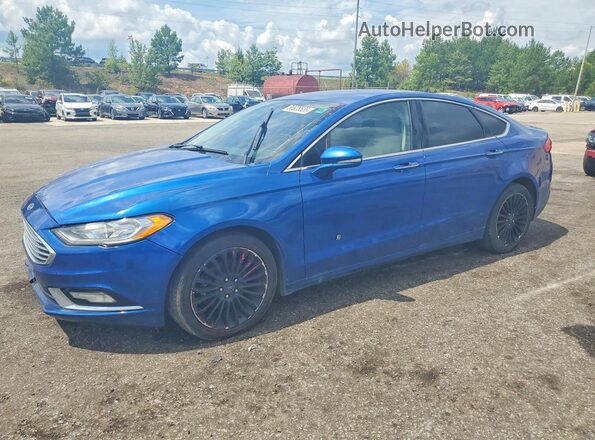 3FA6P0RU4JR247301 2018 FORD FUSION Blue უკანა მარცხენა