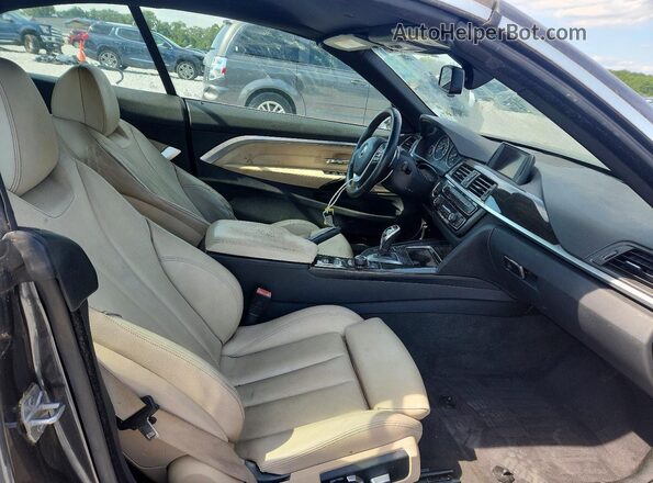 WBA3V7C5XG5A27427 2016 BMW 4 SERIES Gray Widok wnętrza z tyłu
