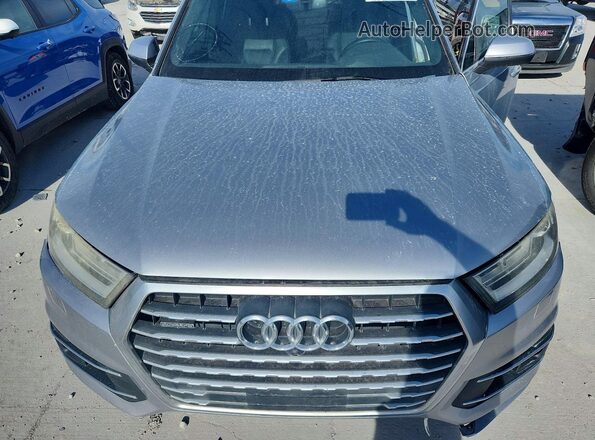 WA1AAAF73KD013939 2019 AUDI Q7 Silver Engine compartment view