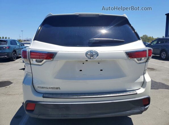 5TDZKRFH9GS144964 2016 TOYOTA HIGHLANDER White Սալոնի դիմացի տեսք