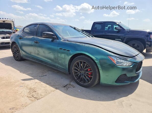 ZAM57XSAXG1172116 2016 MASERATI GHIBLI Green Front view
