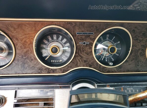 8J87N119347 1968 FORD THUNDERBIRD Blue უკანა სავარძლების ხედი