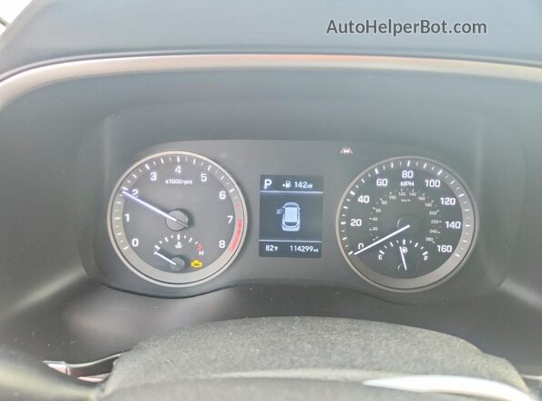 KM8J33A49KU010628 2019 HYUNDAI TUCSON Белый Вид задних сидений