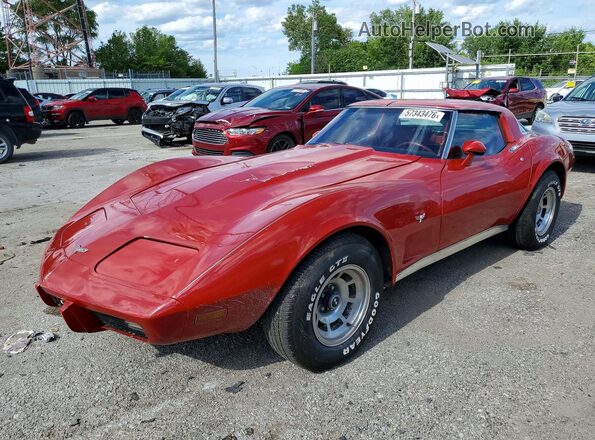 1Z8749S443183 1979 CHEVROLET CORVETTE Red Rear left