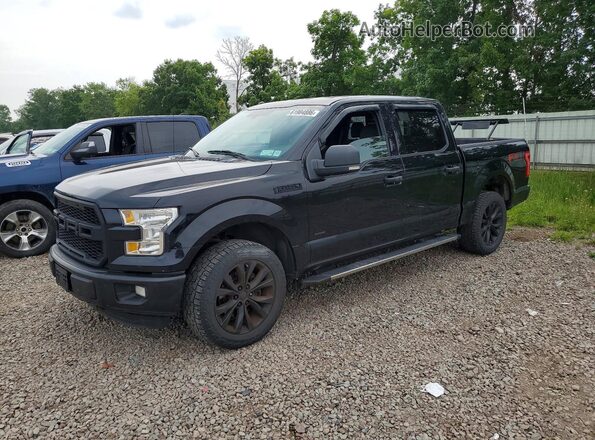 1FTEW1EGXGFD51277 2016 FORD F150 Черный Задняя левая четверть