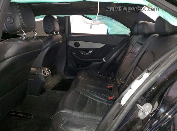 55SWF4JB3JU273189 2018 MERCEDES-BENZ C Black Rear seats view