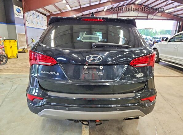 5NMZUDLB5JH066724 2018 HYUNDAI SANTA Black Vista interior delantera