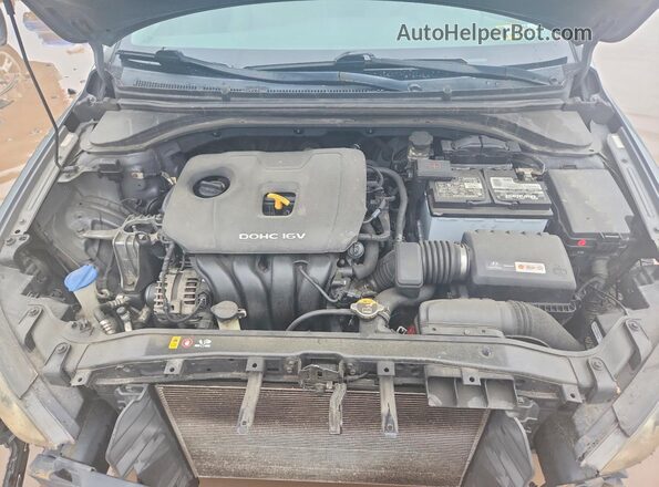 KMHD84LF9HU371322 2017 HYUNDAI ELANTRA Gray Вид підкапотного простору