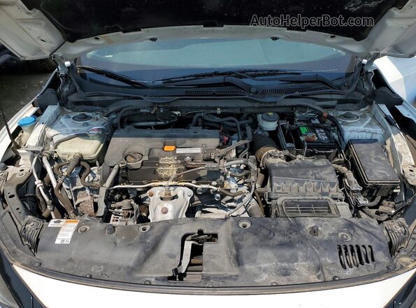 19XFC2F68KE030415 2019 HONDA CIVIC White Engine compartment view