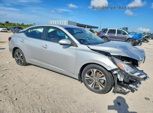 3N1AB8CV3NY207521 2022 NISSAN SENTRA Silver Դիմացի տեսք