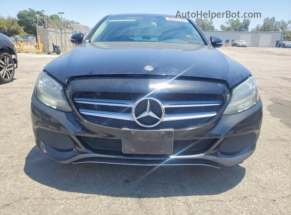 55SWF4JB0HU233940 2017 MERCEDES-BENZ C Black Rear view