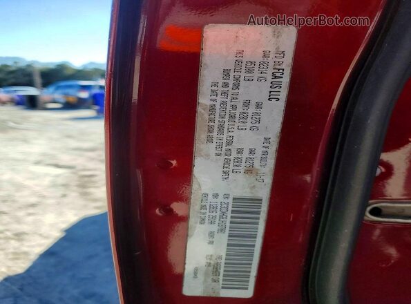 2C3CDXHG8JH187081 2018 DODGE CHARGER Burgundy Widok wnętrza 360 stopni