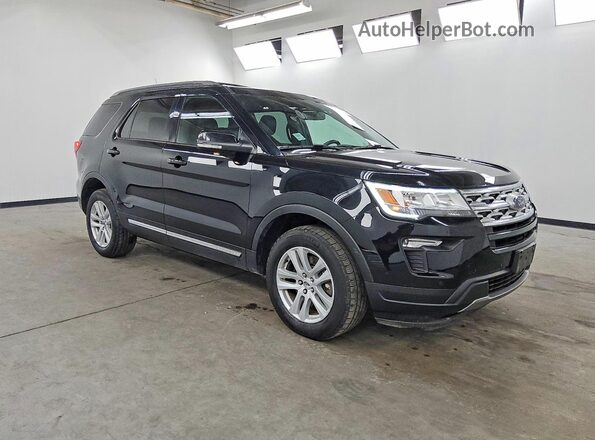 1FM5K8DH2JGC65425 2018 FORD EXPLORER Black Вид спереду