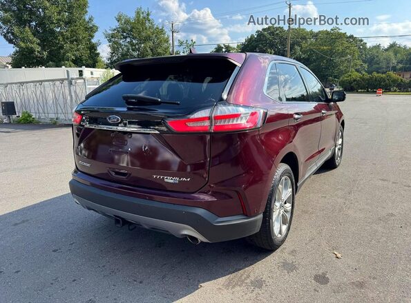 2FMPK4K9XKBB30814 2019 FORD EDGE Red Передня права чверть