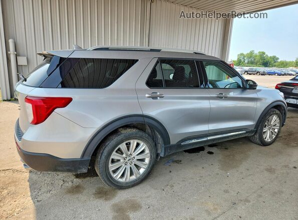 1FMSK8FH2LGC87394 2020 FORD EXPLORER Silver Delantero derecho
