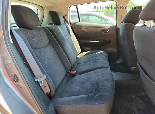 1N4BZ0CP5GC313857 2016 NISSAN LEAF Gray უკანა სალონის ხედი