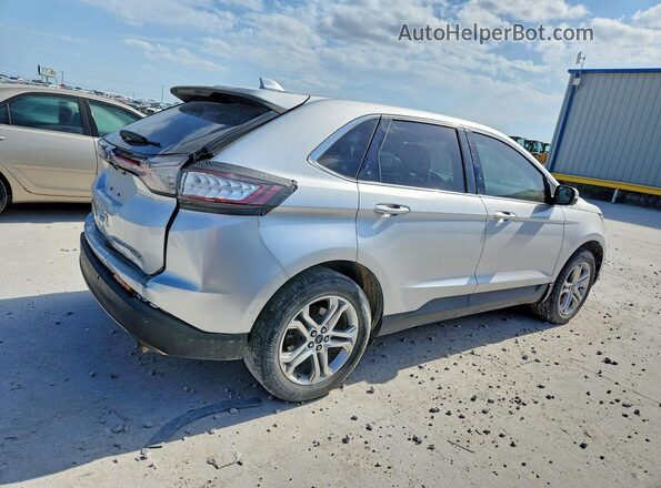 2FMPK4K93JBB67525 2018 FORD EDGE Silver Przód prawy