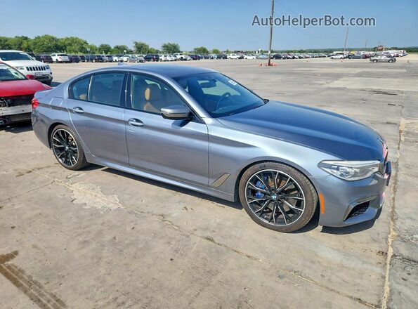 WBAJB9C5XJB035786 2018 BMW M5 Blue Widok z przodu