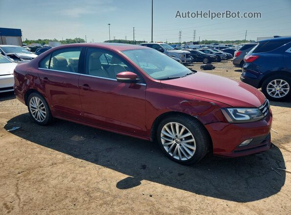 3VWL07AJ5GM323557 2016 VOLKSWAGEN JETTA Red Front view