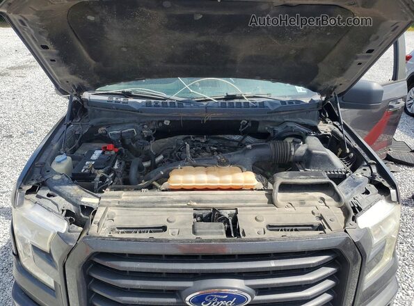 1FTEW1EP6HKE44077 2017 FORD F150 Gray Vista del compartimento del motor