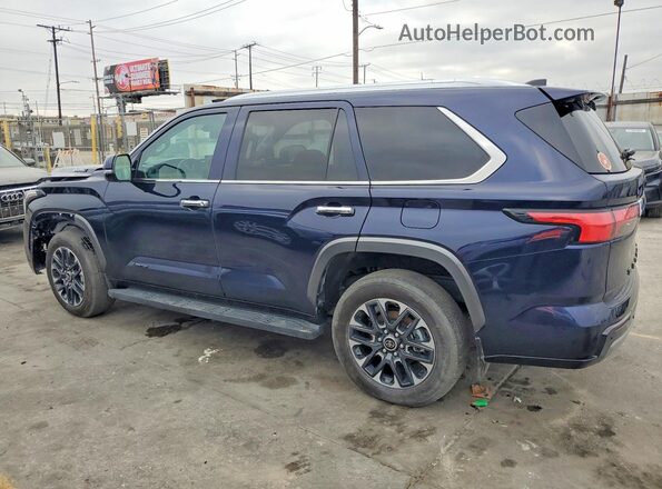 7SVAAABA4RX042694 2024 TOYOTA SEQUOIA Синий Задняя правая четверть