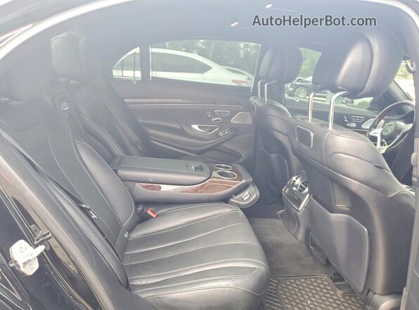 WDDUG6GB8JA347777 2018 MERCEDES-BENZ S Black Вид задньої частини салону