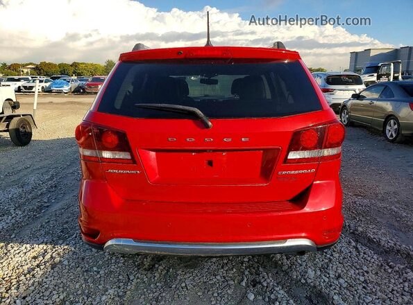 3C4PDCGBXJT252063 2018 DODGE JOURNEY Красный Вид салона спереди