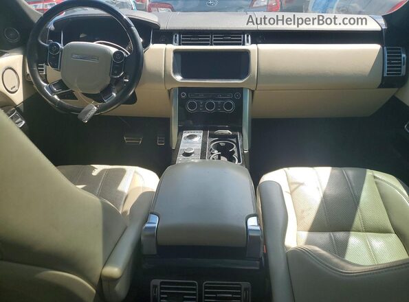 SALGS2FE2HA322757 2017 LAND ROVER RANGE ROVER Black ხელსაწყოთა პანელის ხედი