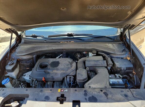 5NMS23AD5KH090349 2019 HYUNDAI SANTA Серый Вид наклейки с VIN-кодом