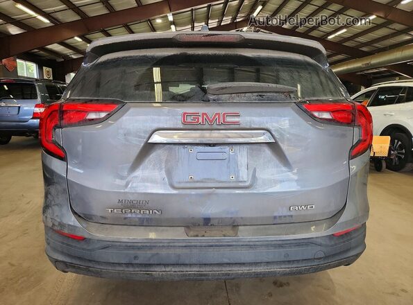 3GKALTEV3JL415128 2018 GMC TERRAIN Gray Вид салону спереду