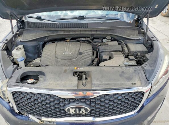 5XYPGDA57HG208250 2017 KIA SORENTO Blue Widok komory silnika