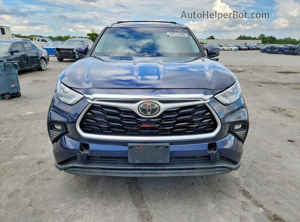 5TDHZRBH4LS041670 2020 TOYOTA HIGHLANDER Blue Вид ззаду