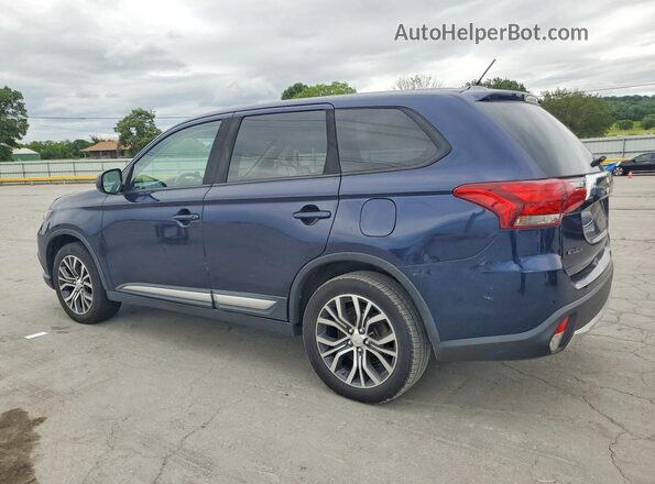 JA4AZ3A34GZ049951 2016 MITSUBISHI OUTLANDER Синий Задняя правая четверть