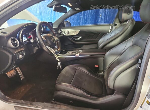 WDDWJ6EB4JF625851 2018 MERCEDES-BENZ C-CLASS White წინა პანელის ხედი