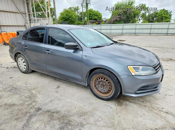3VW267AJ4GM297320 2016 VOLKSWAGEN JETTA Gray Front view