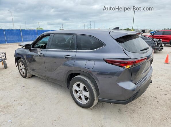 5TDKDRAH9RS532878 2024 TOYOTA HIGHLANDER Gray უკანა მარჯვენა