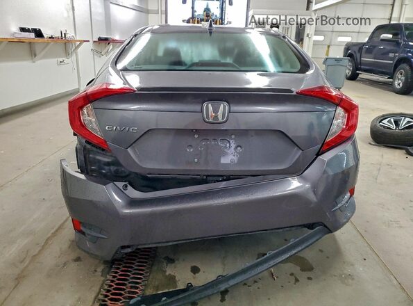 2HGFC1F76JH640966 2018 HONDA CIVIC Gray წინა სალონის ხედი
