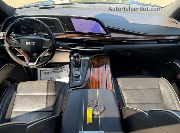 1GYS4KKL5NR278597 2022 CADILLAC ESCALADE Black Вид панелі приладів