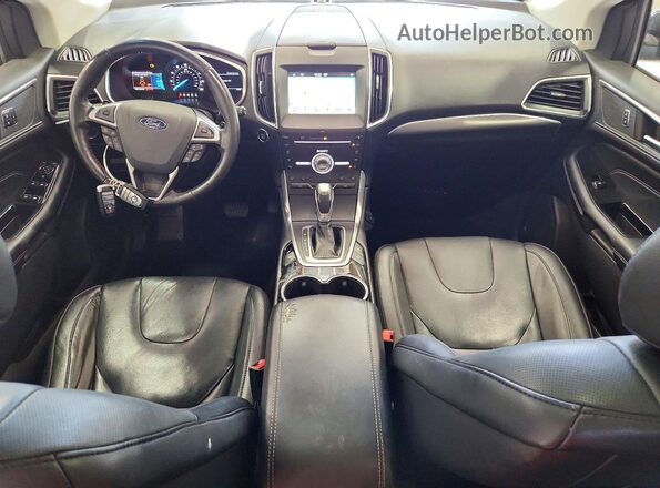 2FMPK4K93HBC52388 2017 FORD EDGE Black Vista del cuadro de instrumentos
