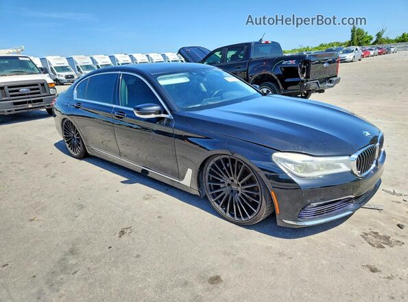 WBA7F2C57GG419252 2016 BMW 7 SERIES Black Դիմացի տեսք