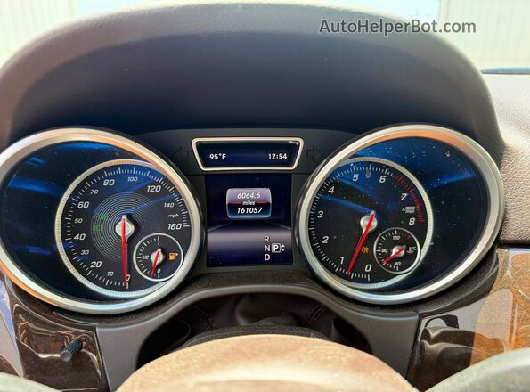 4JGDA5HB1GA686616 2016 MERCEDES-BENZ GLE-CLASS White Instrument cluster view