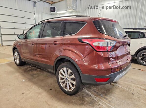 1FMCU0GD3JUA91765 2018 FORD ESCAPE Бордовый Задняя правая четверть