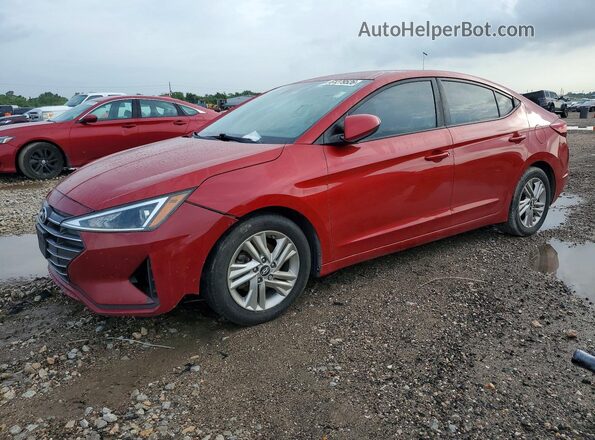 5NPD84LF8KH420158 2019 HYUNDAI ELANTRA Red უკანა მარცხენა