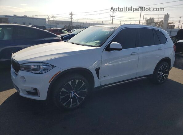 5UXKR2C57J0X08313 2018 BMW X5 White Trasero izquierdo