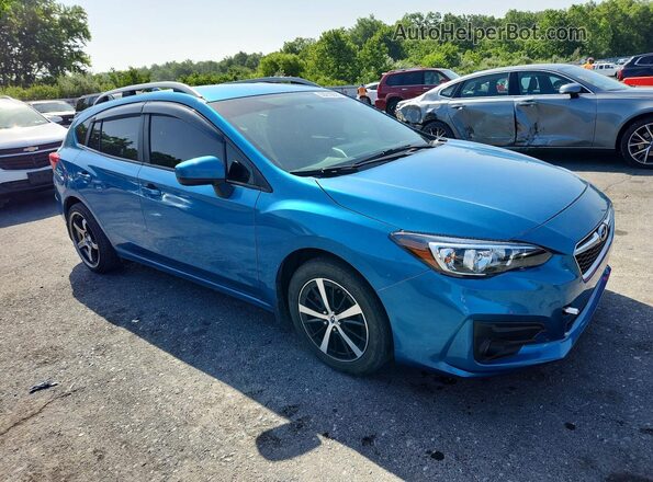 4S3GTAC67K3716374 2019 SUBARU IMPREZA Blue Vista frontal