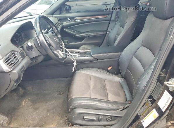1HGCV1F37KA113545 2019 HONDA ACCORD Black Vista del salpicadero